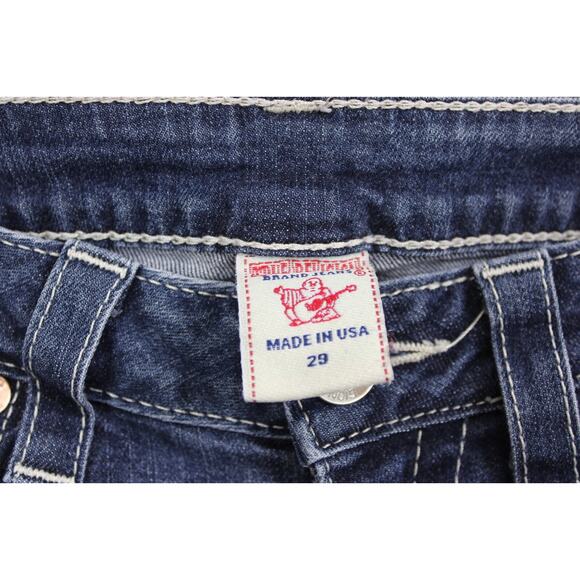 True Religion Woman's Jeans Size 29 x 33 Hi-Rise Boot Cut Dark Wash - Picture 4 of 14